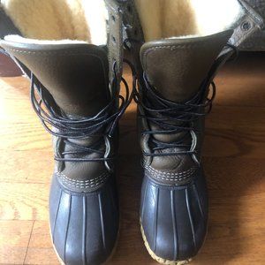 Women's L.L. Bean Boots, 10" Shearling-Lined -- Barely Worn!